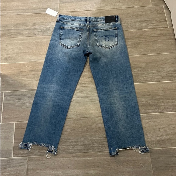 NWT R13 Boy Straight with Rips - Picture 8 of 14